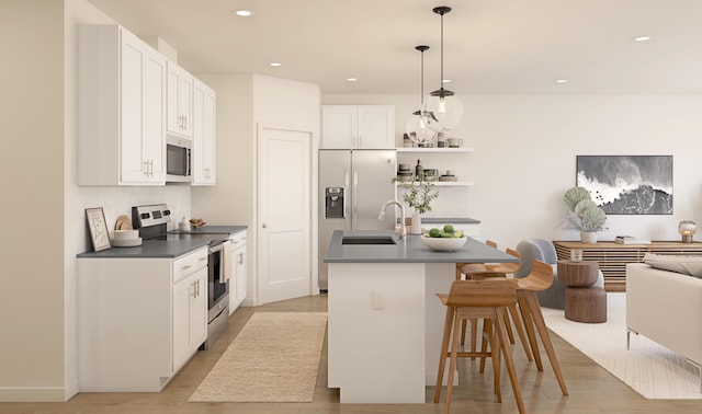 3286 Jupiter Blvd SW Unit 71, Palm Bay, FL 32909 - kitchen with appliances with stainless steel finishes, dark countertops, a sink, tasteful backsplash, and recessed lighting