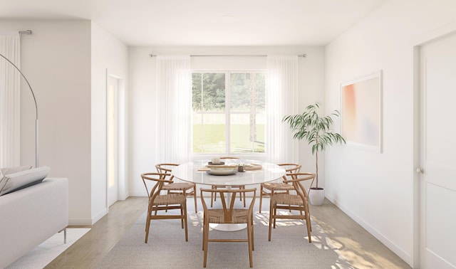 3286 Jupiter Blvd SW Unit 71, Palm Bay, FL 32909 - dining room featuring light wood-style floors and baseboards