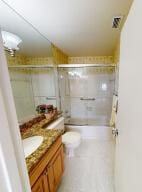 18856 Argosy Dr Unit C, Boca Raton, FL 33496 - full bath with vanity, toilet, and shower / bath combination with glass door