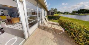 18856 Argosy Dr Unit C, Boca Raton, FL 33496 - view of patio / terrace featuring a water view