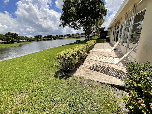 18856 Argosy Dr Unit C, Boca Raton, FL 33496 - view of green lawn with a water view