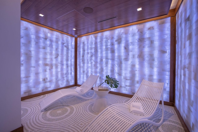 220 SE Mizner Blvd Unit 611, Boca Raton, FL 33432 - sauna featuring baseboards and carpet flooring