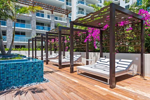 220 SE Mizner Blvd Unit 611, Boca Raton, FL 33432 - deck with a pergola