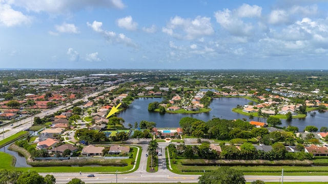 2407 SW 23rd Cranbrook Dr, Boynton Beach, FL 33436 - aerial view of residential area with a large body of water