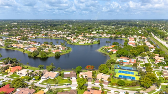 2407 SW 23rd Cranbrook Dr, Boynton Beach, FL 33436 - aerial perspective of suburban area featuring a nearby body of water