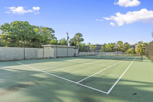 800 NW Fork Rd Unit 9-1, Stuart, FL 34994 - view of tennis court with community basketball court