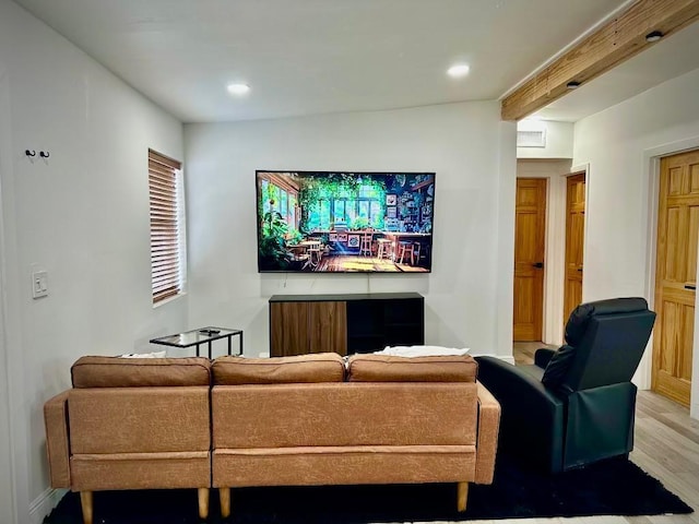 5690 Honeysuckle Dr, West Palm Beach, FL 33415 - living area with wood finished floors and recessed lighting