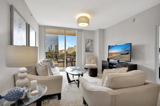 550 Okeechobee Blvd Unit 504, West Palm Beach, FL 33401 - living room with a wall of windows