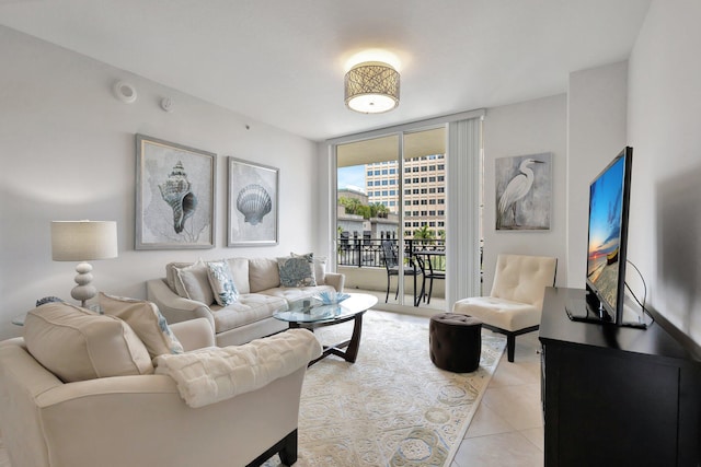 550 Okeechobee Blvd Unit 504, West Palm Beach, FL 33401 - living area with light tile patterned flooring and expansive windows