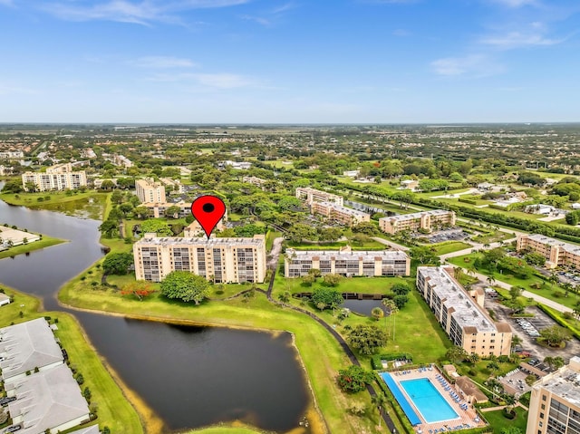 7076 Huntington Ln Unit 206, Delray Beach, FL 33446 - bird's eye view of a nearby body of water and apartment complex / building