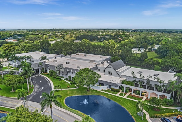 7076 Huntington Ln Unit 206, Delray Beach, FL 33446 - aerial overview of property's location featuring a nearby body of water