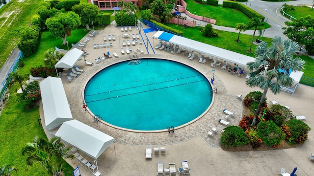 13691 Via Aurora Unit C, Delray Beach, FL 33484 - view of pool
