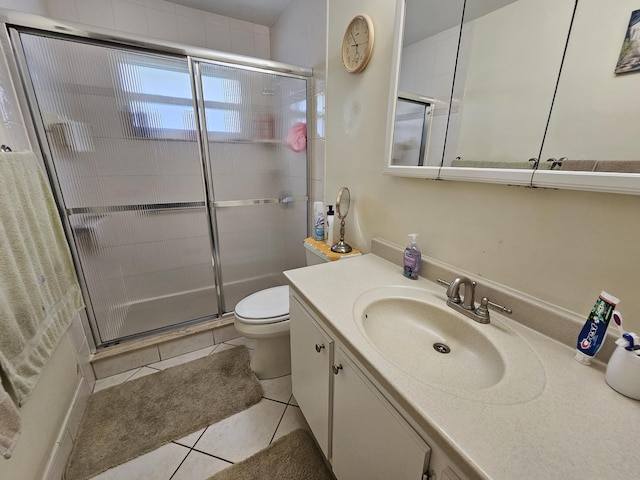 5730 Fernley Dr E Unit 4, West Palm Beach, FL 33415 - full bath with tile patterned flooring, vanity, and a stall shower