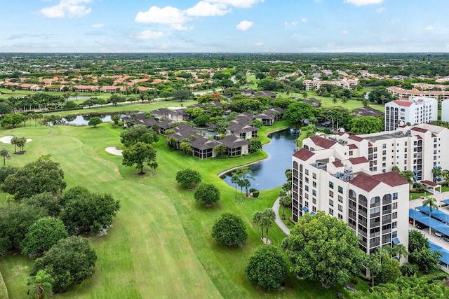 7578 Regency Lake Dr Unit 802, Boca Raton, FL 33433 - drone / aerial view of a golf club and a nearby body of water