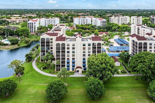 7578 Regency Lake Dr Unit 802, Boca Raton, FL 33433 - bird's eye view of a nearby body of water and apartment complex / building