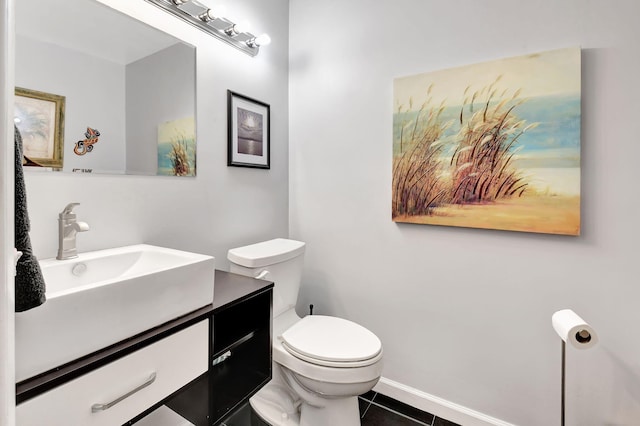 200 N High Point Blvd Unit C, Boynton Beach, FL 33435 - bathroom with vanity, toilet, and tile patterned flooring