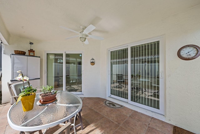 1071 Delray Lakes Dr, Delray Beach, FL 33444 - view of patio with a ceiling fan
