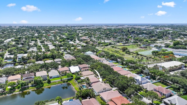 1071 Delray Lakes Dr, Delray Beach, FL 33444 - aerial view of residential area with a large body of water