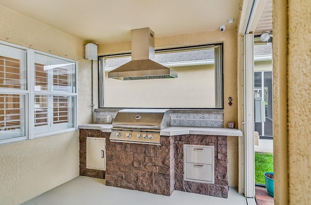 3024 Constellation Dr, Melbourne, FL 32940 - view of patio / terrace featuring exterior kitchen