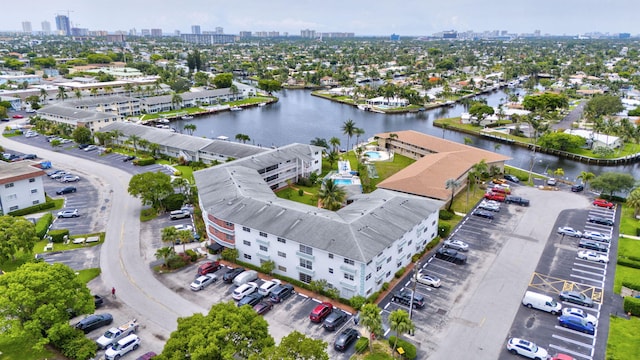 600 Pine Dr Unit 104, Pompano Beach, FL 33060 - drone / aerial view of skyline and a large body of water