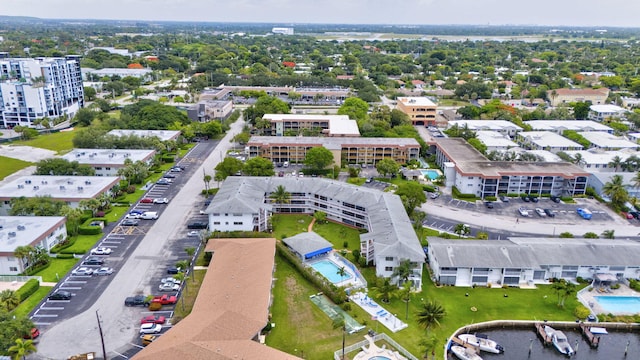 600 Pine Dr Unit 104, Pompano Beach, FL 33060 - aerial view of a pool area