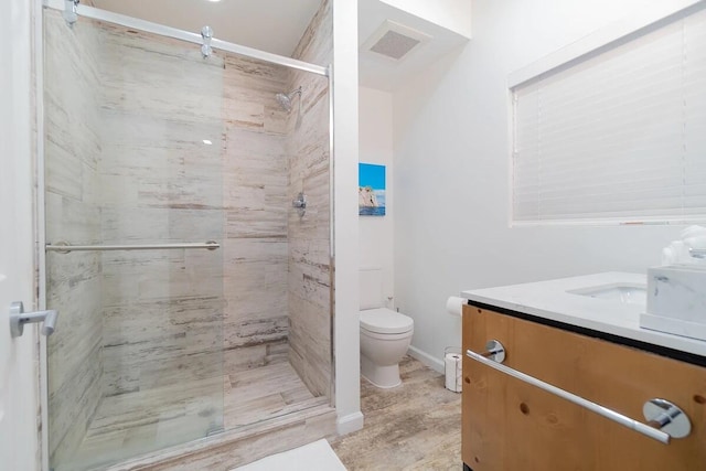 616 Claremore Dr Unit 1, 2, 3, West Palm Beach, FL 33401 - full bathroom featuring a stall shower, vanity, and toilet