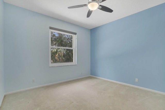 6164 C Durham Dr, Lake Worth, FL 33467 - carpeted empty room featuring ceiling fan and baseboards