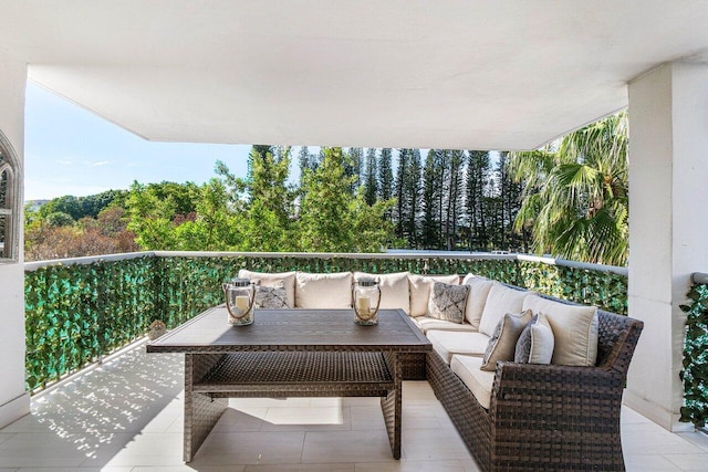 875 E Camino Real Unit 3E, Boca Raton, FL 33432 - balcony featuring an outdoor living space