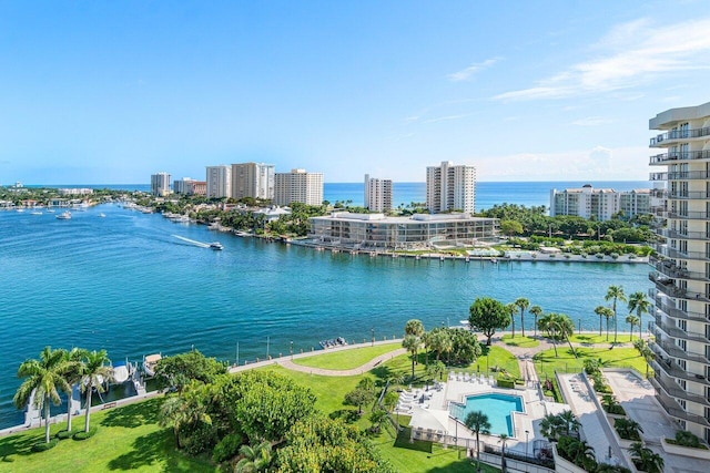 875 E Camino Real Unit 3E, Boca Raton, FL 33432 - water view featuring nearby urban area