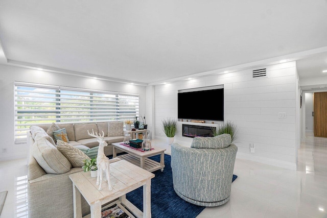875 E Camino Real Unit 3E, Boca Raton, FL 33432 - living room featuring tile patterned floors