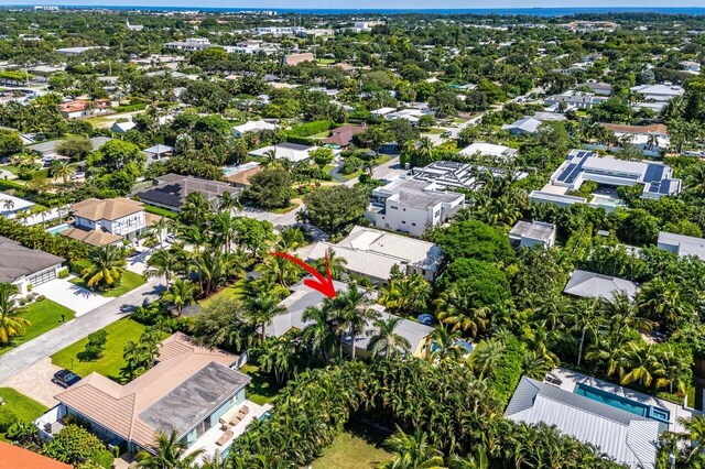 310 NW 18th St, Delray Beach, FL 33444 - aerial view of property and surrounding area with nearby suburban area