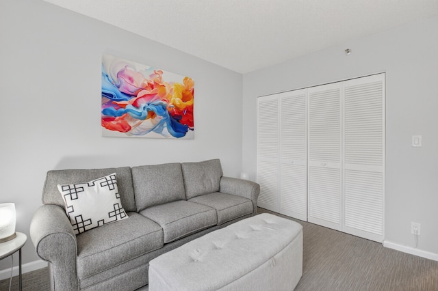 6815 Willow Wood Dr Unit 4022, Boca Raton, FL 33434 - living room featuring baseboards