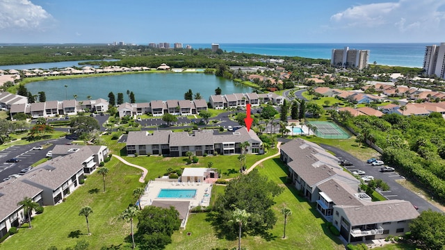 3209 S Lakeview Cir Unit 8-101, Hutchinson Island, FL 34949 - view of property location with a nearby body of water and a pool