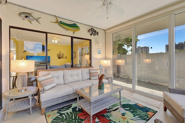 3209 S Lakeview Cir Unit 8-101, Hutchinson Island, FL 34949 - sunroom / solarium featuring tile patterned floors