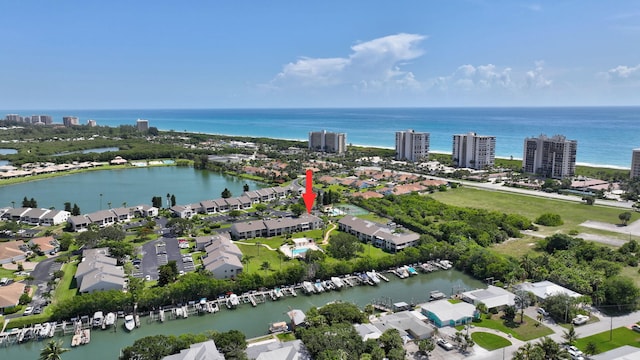 3209 S Lakeview Cir Unit 8-101, Hutchinson Island, FL 34949 - drone / aerial view of a nearby body of water