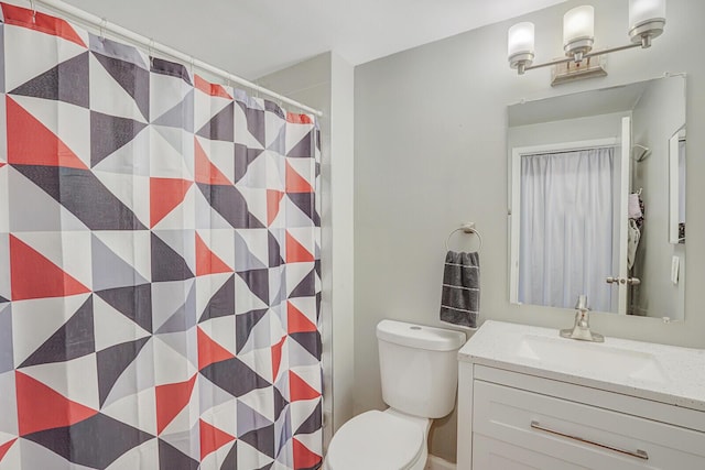 4641 Wadita Ka Way, West Palm Beach, FL 33417 - full bathroom featuring vanity, toilet, and a shower with shower curtain