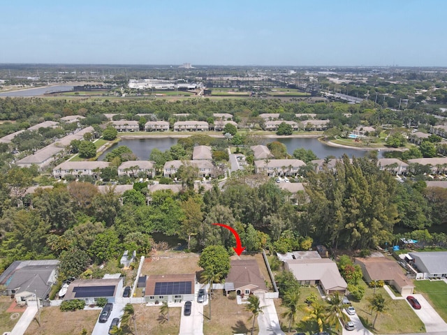4641 Wadita Ka Way, West Palm Beach, FL 33417 - aerial view of property and surrounding area with a large body of water and nearby suburban area