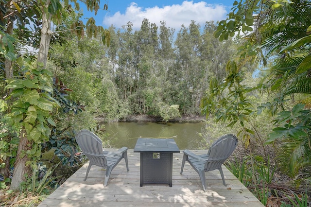 4641 Wadita Ka Way, West Palm Beach, FL 33417 - dock featuring a water view