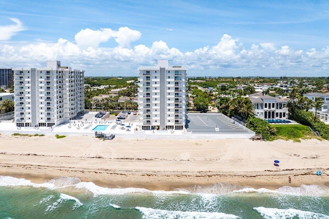 4505 S Ocean Blvd Unit 907, Highland Beach, FL 33487 - drone / aerial view of expansive beach