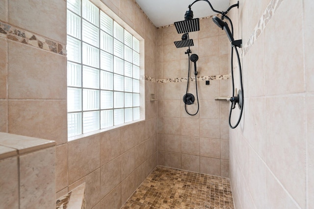 2130 W Boothe Dr, Fort Pierce, FL 34982 - bathroom with a tile shower