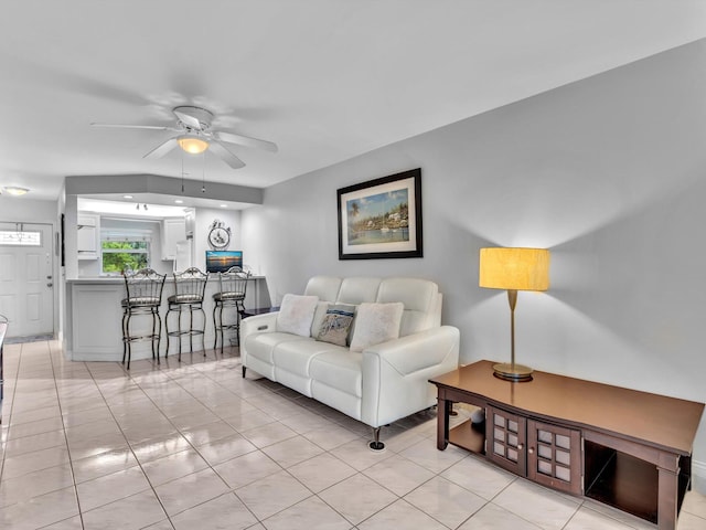 9855 Sandalfoot Blvd Unit 320, Boca Raton, FL 33428 - living room with a ceiling fan