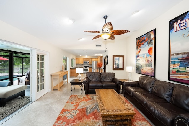 2413 NW 26th St, Boca Raton, FL 33431 - living room with a ceiling fan