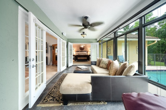 2413 NW 26th St, Boca Raton, FL 33431 - sunroom / solarium featuring french doors