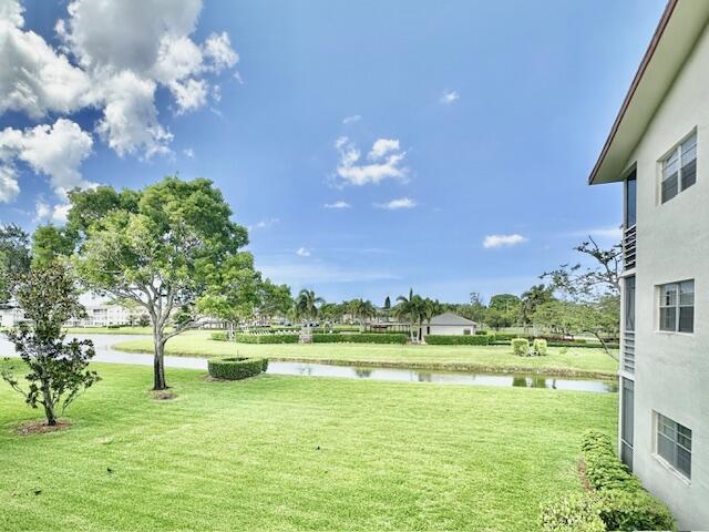 187 Preston E, Boca Raton, FL 33434 - view of grassy yard with a water view