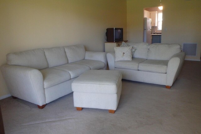 1947 SW Palm City Rd Unit G, Stuart, FL 34994 - living area featuring light carpet