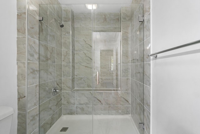 8111 Northboro Ct Unit 11B, Lake Clarke Shores, FL 33406 - bathroom featuring toilet and a shower stall