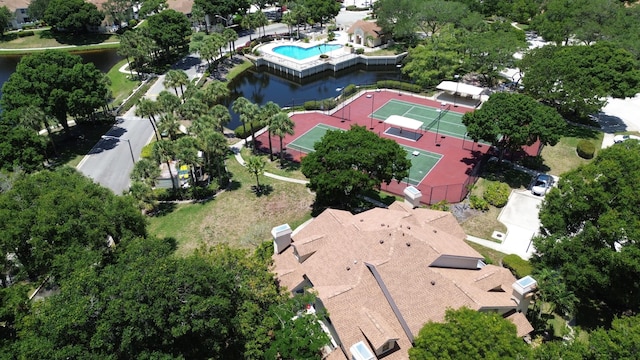 8111 Northboro Ct Unit 11B, Lake Clarke Shores, FL 33406 - drone / aerial view of a pool area and a nearby body of water