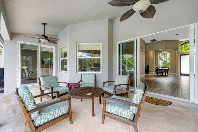 21480 Halstead Dr, Boca Raton, FL 33428 - view of patio featuring a ceiling fan