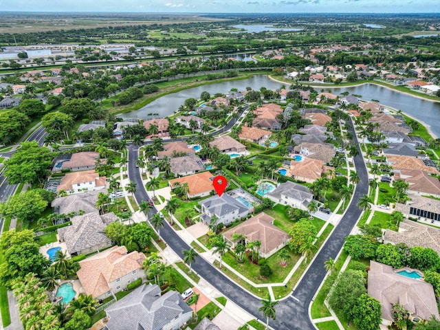 21480 Halstead Dr, Boca Raton, FL 33428 - aerial view of property's location featuring a large body of water and nearby suburban area