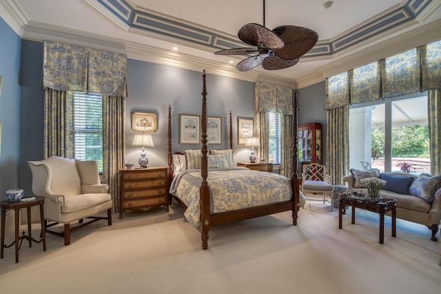 7656 Steeplechase Dr, Palm Beach Gardens, FL 33418 - bedroom with carpet and crown molding